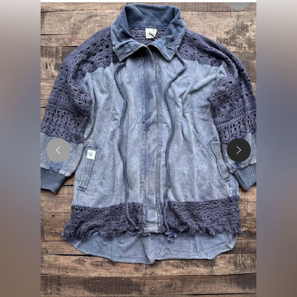 NWT Jaded Gypsy Sprit Jacket Vintage Navy OS
